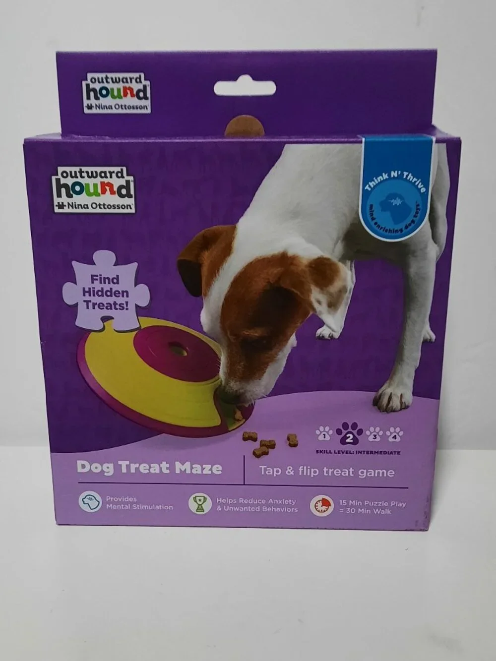 Outward Hound Nina Ottosson Dog Treat Maze Puzzle Level 2 Enrichment Toy 67575